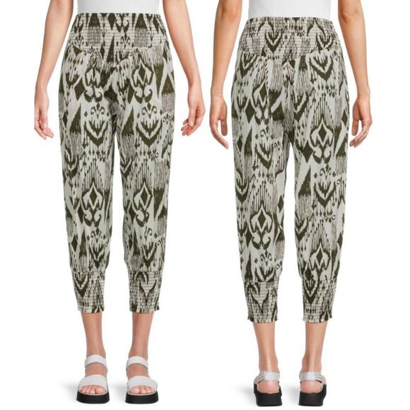 Misa Los Angeles ​Vega Geometric Tapered Pants‎ Green size xs - Picture 1 of 7